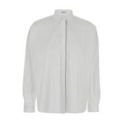 Witte Katoenen Overhemd Brunello Cucinelli , White , Dames