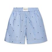 Lingerie-stijl shorts Rotate Birger Christensen , Blue , Dames