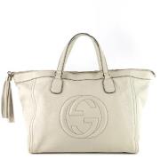 Pre-owned Leather totes Gucci Vintage , White , Dames