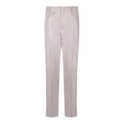 Witte Linnen Viscose Broek Ss24 Lardini , White , Heren