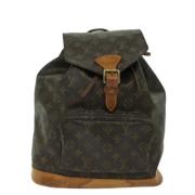 Pre-owned Canvas backpacks Louis Vuitton Vintage , Brown , Dames