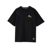 Stijlvolle Zwarte T-shirts en Polos Evisu , Black , Heren