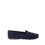 Velours Instappers Prada , Blue , Dames