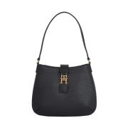 Pluche schoudertas Tommy Hilfiger , Black , Dames