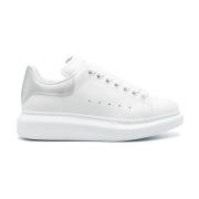 Witte Oversized Sneakers met Logo Alexander McQueen , White , Dames