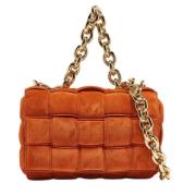 Pre-owned Suede handbags Bottega Veneta Vintage , Orange , Dames
