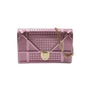 Pre-owned Leather crossbody-bags Dior Vintage , Pink , Dames