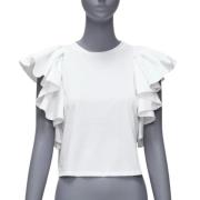 Pre-owned Cotton tops Alexander McQueen Pre-owned , White , Dames