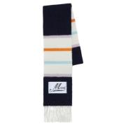 Gestreepte alpaca en wollen sjaal Marni , Multicolor , Dames