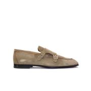 Suède Mocassin met Dubbele Gesp Corvari , Beige , Heren