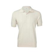 Klassieke Polo Shirt voor Mannen Gran Sasso , White , Heren