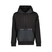 Bi-materiaal Sweatshirt Moncler , Black , Heren
