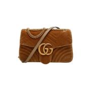 Pre-owned Leather shoulder-bags Gucci Vintage , Brown , Dames