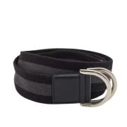 Pre-owned Canvas belts Gucci Vintage , Black , Dames