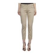 Stretchkatoenen zakken Dondup , Beige , Dames