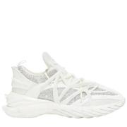 Pre-owned Leather sneakers Jimmy Choo Pre-owned , White , Dames