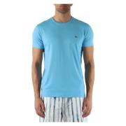 Pima Katoen Regular Fit Logo T-shirt Lacoste , Blue , Heren