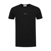 Crewneck Slim Fit T-shirt Korte Mouw Pure Path , Black , Heren