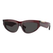 Stijlvolle zonnebril in blauwe tint Burberry , Brown , Unisex