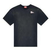 T-shirt with mini Design Studio print Diesel , Black , Heren