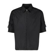 Oversized Shirt met Ritssluiting Givenchy , Black , Heren