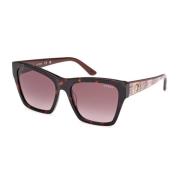 Stijlvolle zonnebril Gu00113 52F Guess , Brown , Dames