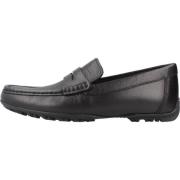 Stijlvolle Loafers met Gripzool Geox , Black , Heren