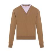 Walnoot Jumper Jil Sander , Brown , Heren