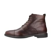 Stijlvolle Lace-up Laarzen Geox , Brown , Heren