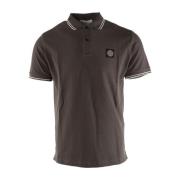 Slim Fit Polo Shirt Grijs Stone Island , Gray , Heren