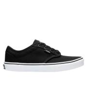 Canvas Atwood Zwart Wit Schoenen Vans , Black , Dames