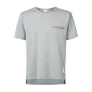 Grijze Rwb Zak Trim Tee Thom Browne , Gray , Heren