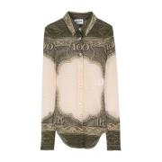 Mesh Lange Mouwen Shirt Jean Paul Gaultier , Multicolor , Dames