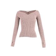 Pre-owned Wool tops Balenciaga Vintage , Beige , Dames