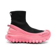 Zwarte Trailgrip Sock Sneakers Moncler , Black , Dames