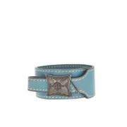 Pre-owned Fabric bracelets Hermès Vintage , Blue , Heren