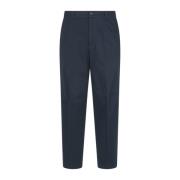 Twill Biker Broek met Ritszakken Lanvin , Blue , Heren