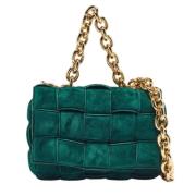 Pre-owned Suede handbags Bottega Veneta Vintage , Green , Dames