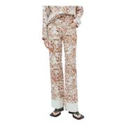 Grafische Jacquard Denim Broek Rejina Pyo , Multicolor , Dames