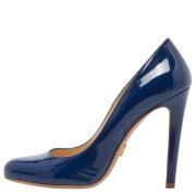Pre-owned Leather heels Prada Vintage , Blue , Dames