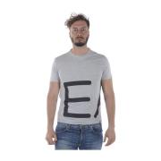 Casual Sweatshirt voor Mannen Emporio Armani EA7 , Gray , Heren