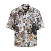 Bloemenprint Camp Kraag Shirt Marni , Multicolor , Heren