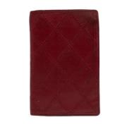 Pre-owned Leather wallets Chanel Vintage , Red , Dames