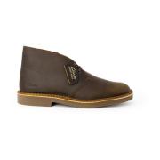 Bruin Leren Veterschoenen Clarks , Brown , Heren