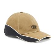 Distressed colour-block baseball cap Diesel , Brown , Heren