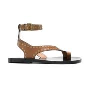 Jiona Sandalen - Stijlvolle Zomer Schoenen Isabel Marant , Brown , Dam...