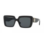 Stijlvolle zonnebril voor de zomer Versace , Black , Dames