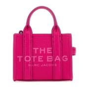 Fuchsia Leren Nano Tote Tas Charme Marc Jacobs , Pink , Dames