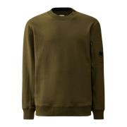 Diagonal Raised Fleece Crew Neck Sweatshirt C.p. Company , Green , Her...