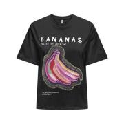 Fruit Top T-Shirts Only , Black , Dames